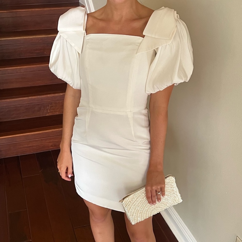 Alexia Maria puff sleeve dress
